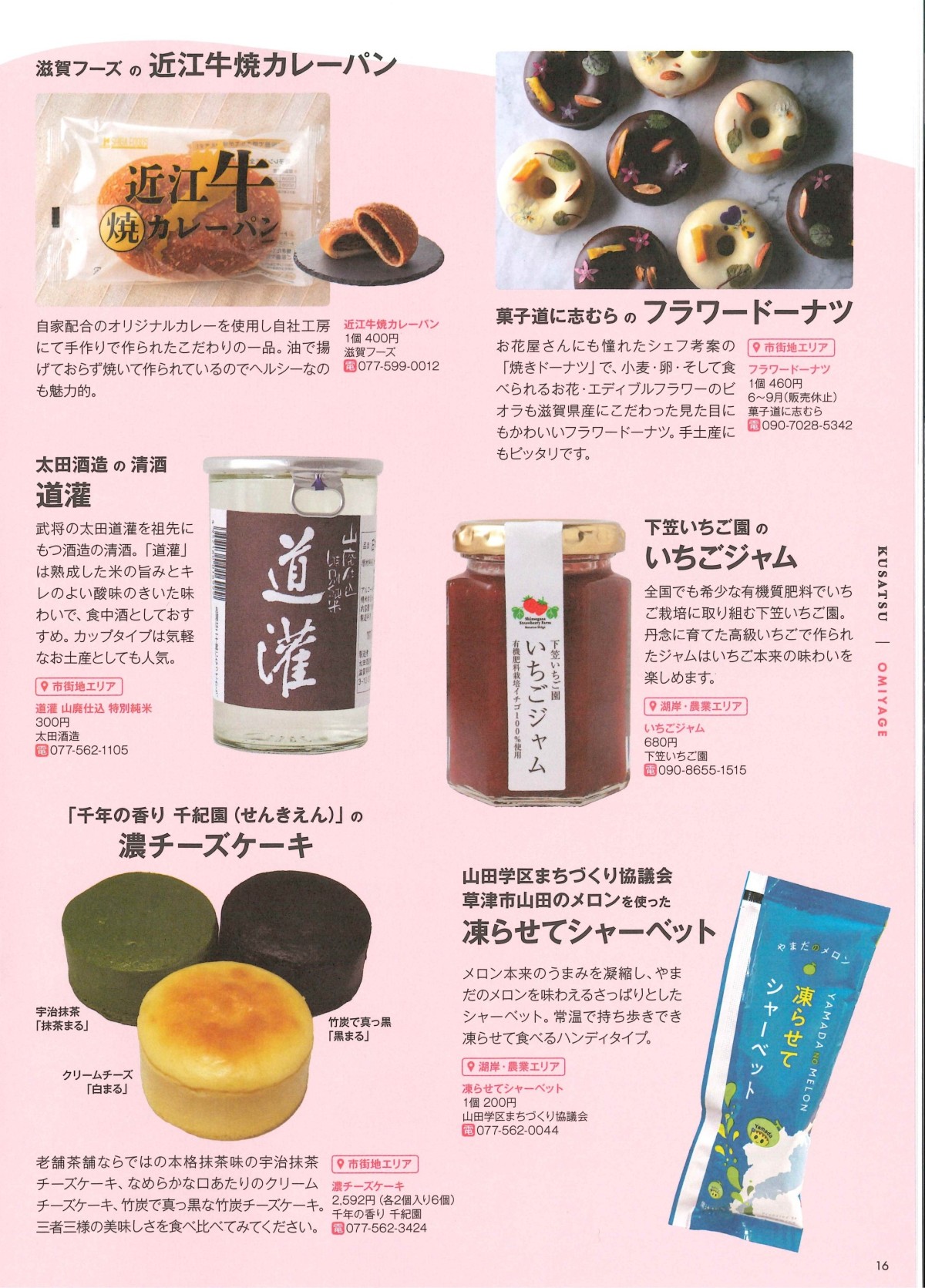 草津市観光総合パンフレットに凍らせてシャーベット掲載！／企画